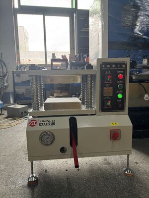 10 Ton Manual Rubber Hot Press Machine | Lab Hot Vulcanizing Press for Silicone & Plastic Sample Molding